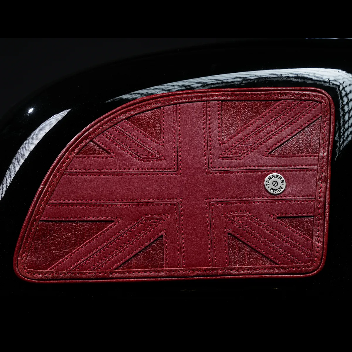 Tanners Pride Union Jack Tankpad (GT 650) - Vintage Red Handcrafted Full-Grain Leather (View 2)