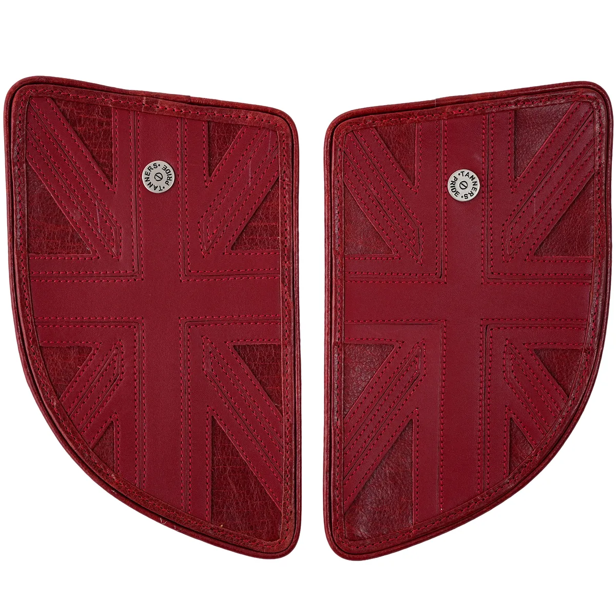 Tanners Pride Union Jack Tankpad (GT 650) - Vintage Red Handcrafted Full-Grain Leather (View 3)